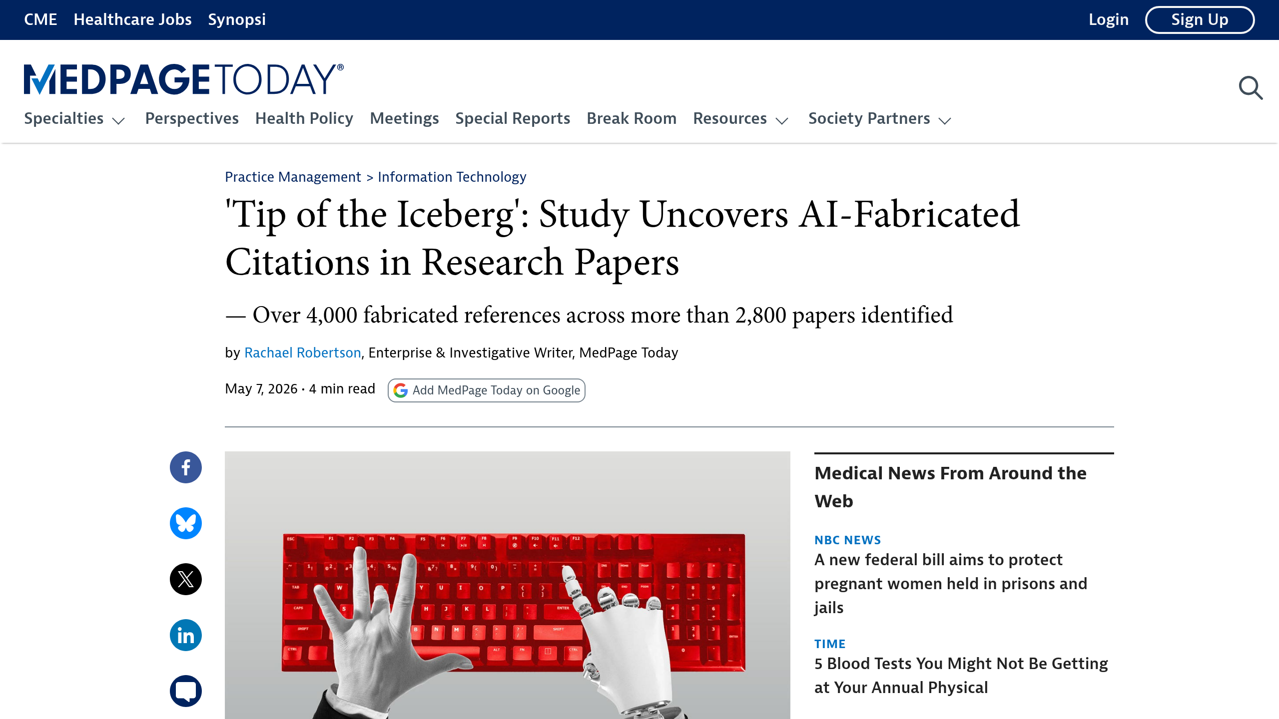 'Tip of the Iceberg': Study Uncovers AI-Fabricated Citations in Research Papers